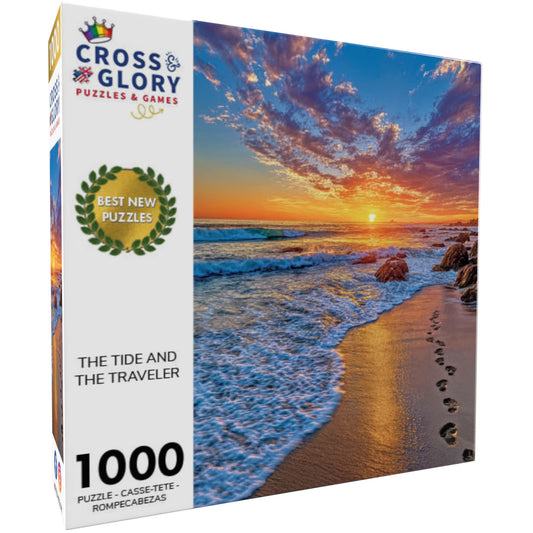 Coastal Puzzle – The Tide and the Traveler – 1000 Piece Jigsaw Puzzle
