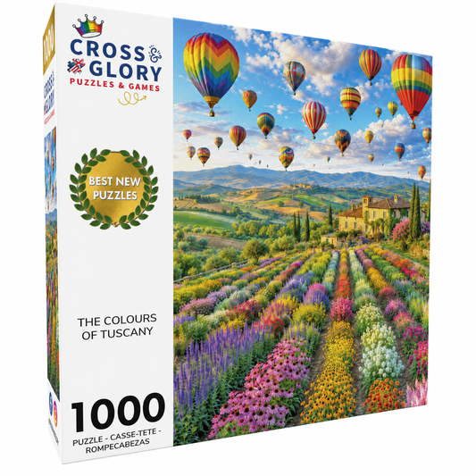 Travel Puzzle – The Colours of Tuscany – 1000 Piece Jigsaw Puzzle box