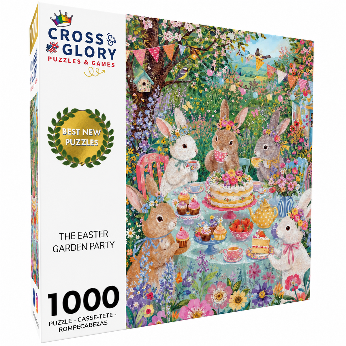 Easter Puzzle – The Easter Garden Party – 1000 Piece Jigsaw Puzzle box