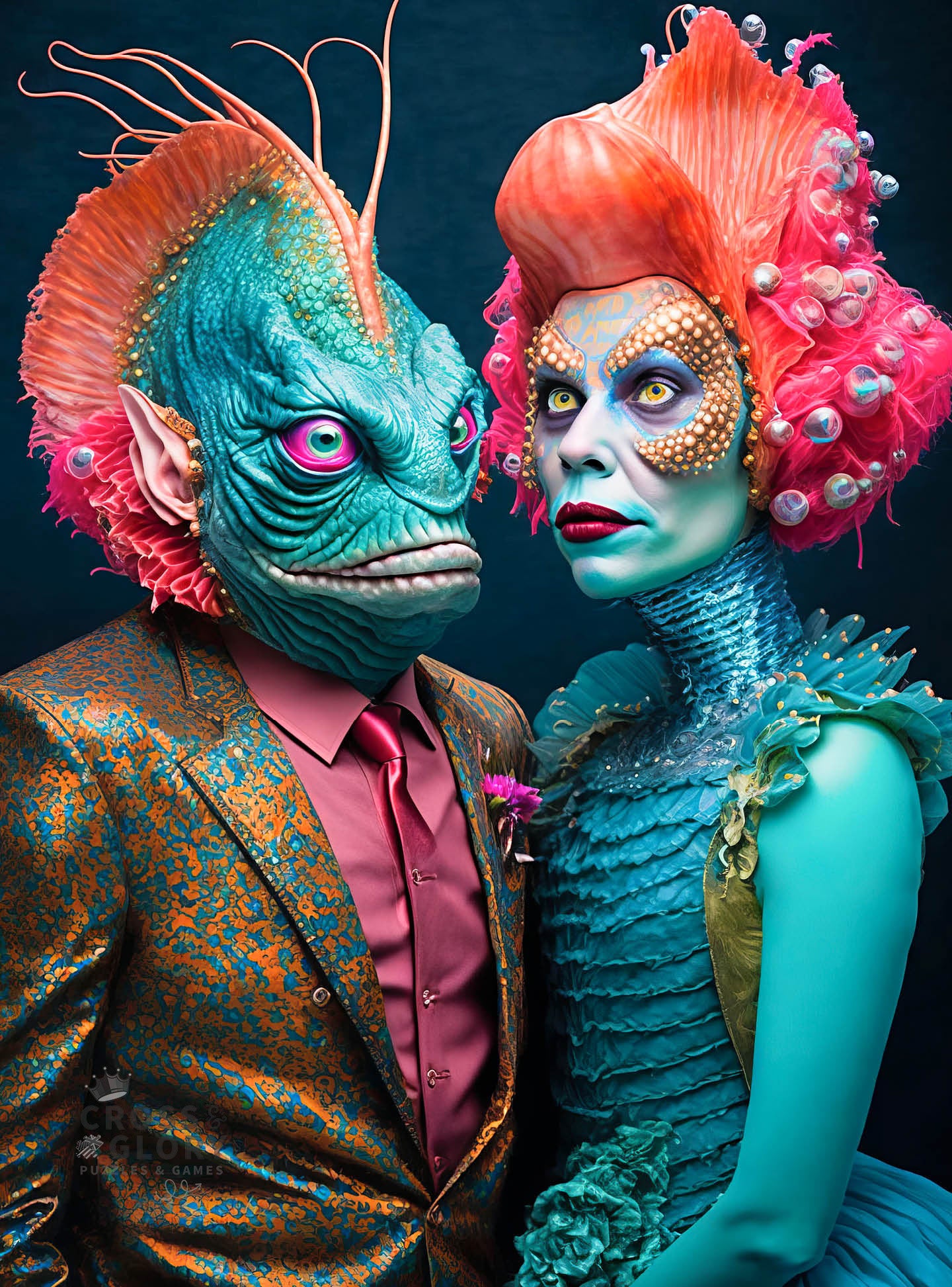 Meet the Aliens: Nymira and Dantar - 1000 Piece Jigsaw Puzzle