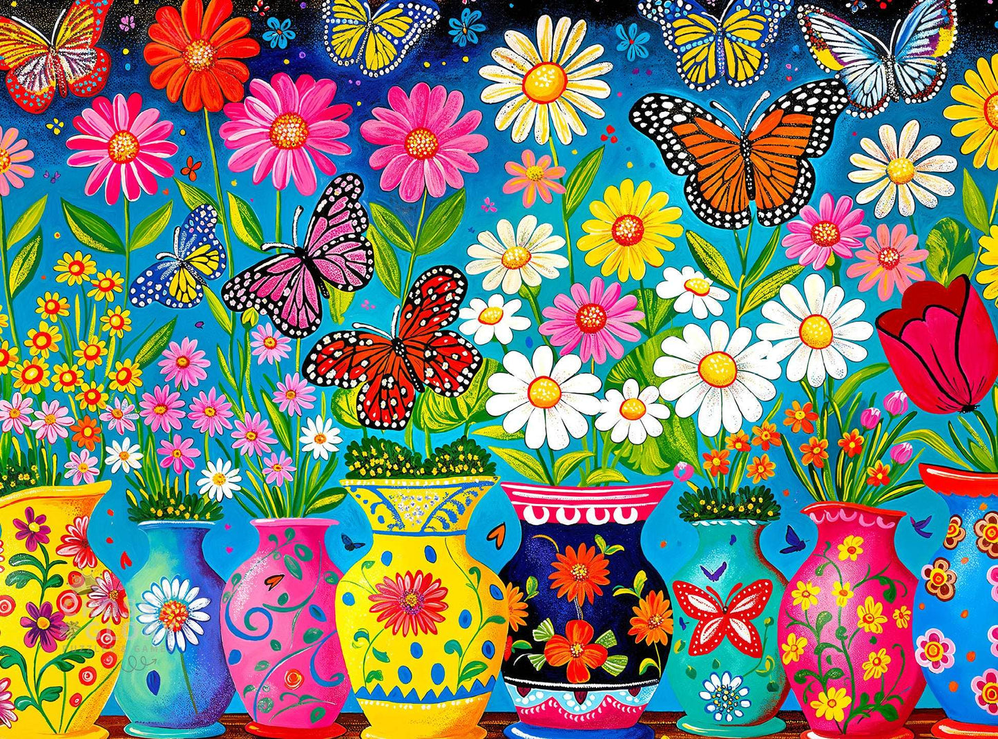 Butterfly Puzzle – Blooming Butterflies – 1000 Piece Jigsaw Puzzle