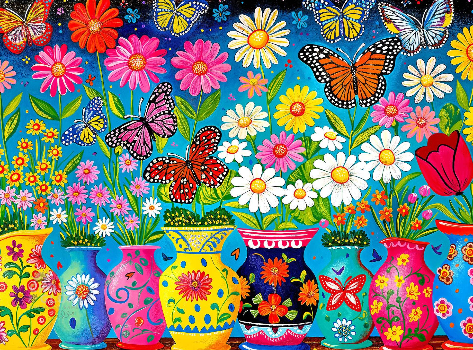 Butterfly Puzzle – Blooming Butterflies – 1000 Piece Jigsaw Puzzle