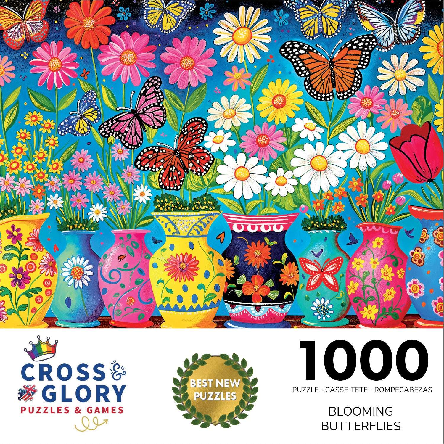 Butterfly Puzzle – Blooming Butterflies – 1000 Piece Jigsaw Puzzle