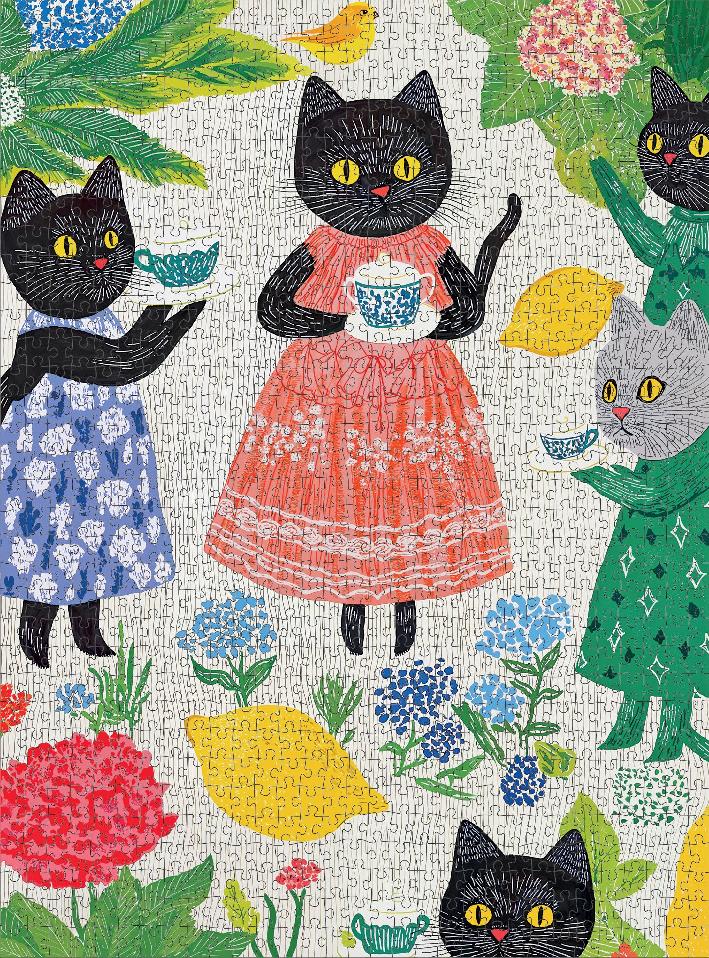 Whiskered Tea Society - 1000 Piece Jigsaw Puzzle