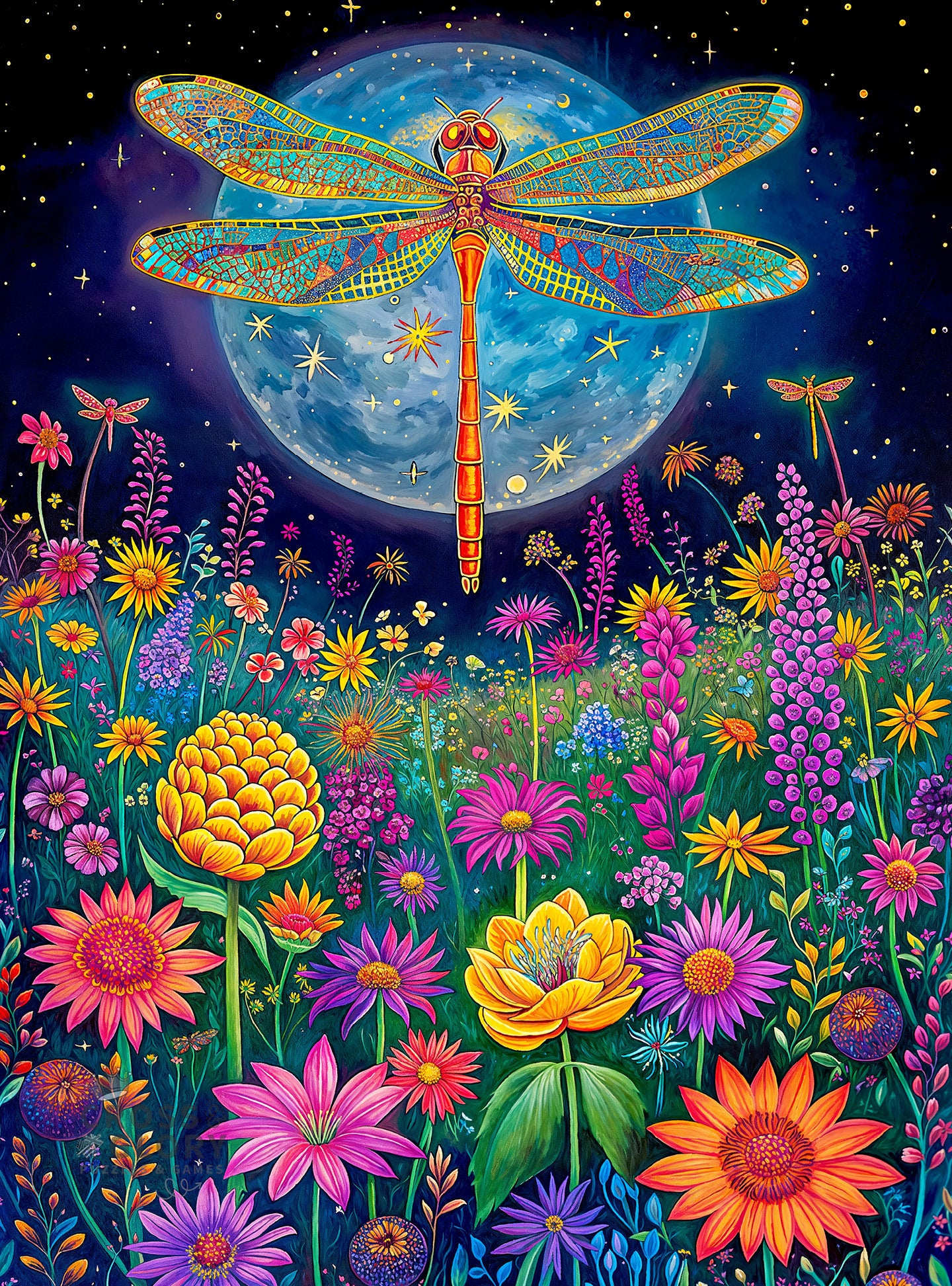 Lunar Symphony: The Dragonfly’s Tale - 1000 Piece Jigsaw Puzzle