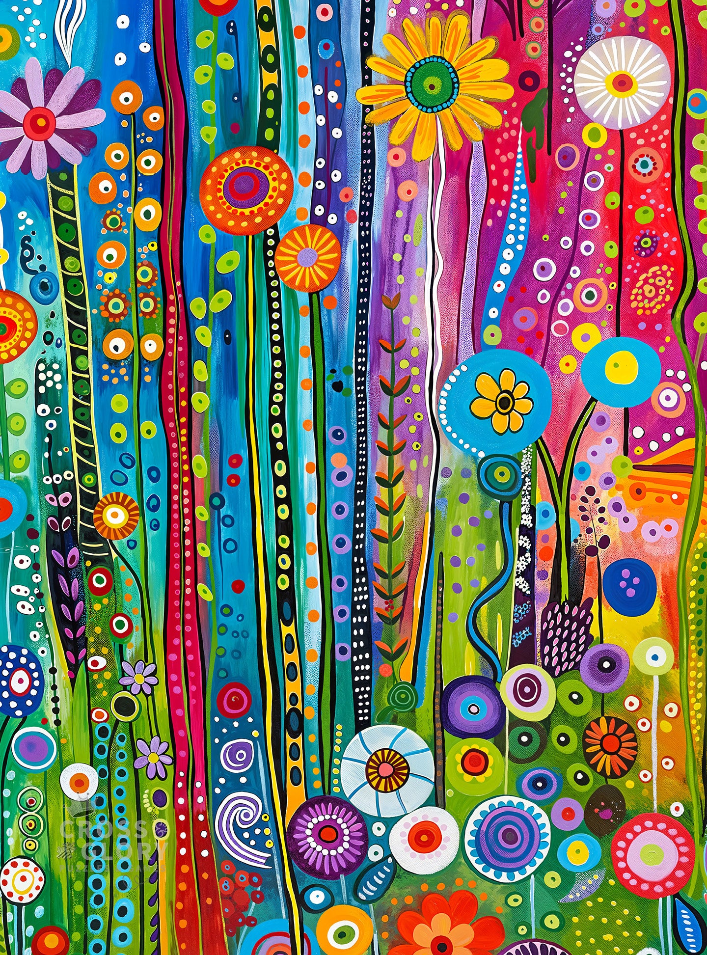 Daisy Streets and Rainbow Skies - 1000 Piece Jigsaw Puzzle