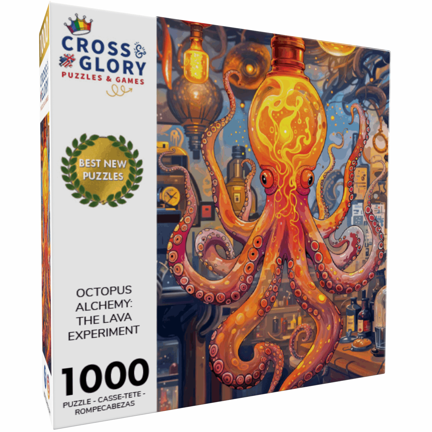 Octopus Puzzle – Octopus Alchemy: The Lava Experiment – 1000 Piece Jigsaw Puzzle