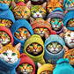 Cat Puzzle – Whiskered World: A Kitty Kaleidoscope – 1000 Piece Jigsaw Puzzle