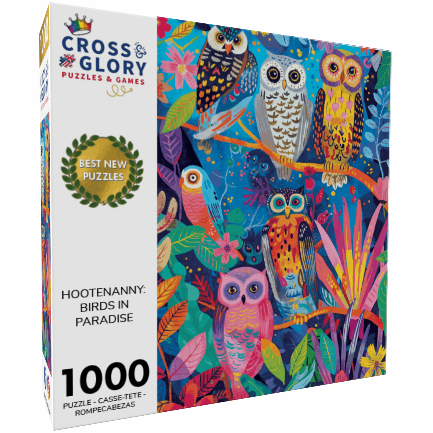 Bird Puzzle – Hootenanny: Birds in Paradise – 1000 Piece Jigsaw Puzzle