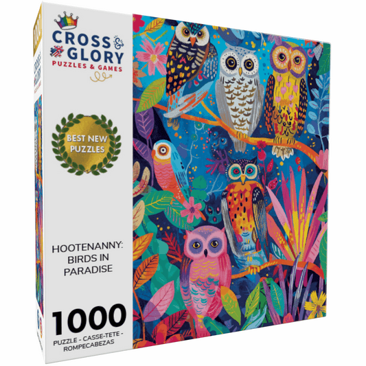 Bird Puzzle – Hootenanny: Birds in Paradise – 1000 Piece Jigsaw Puzzle