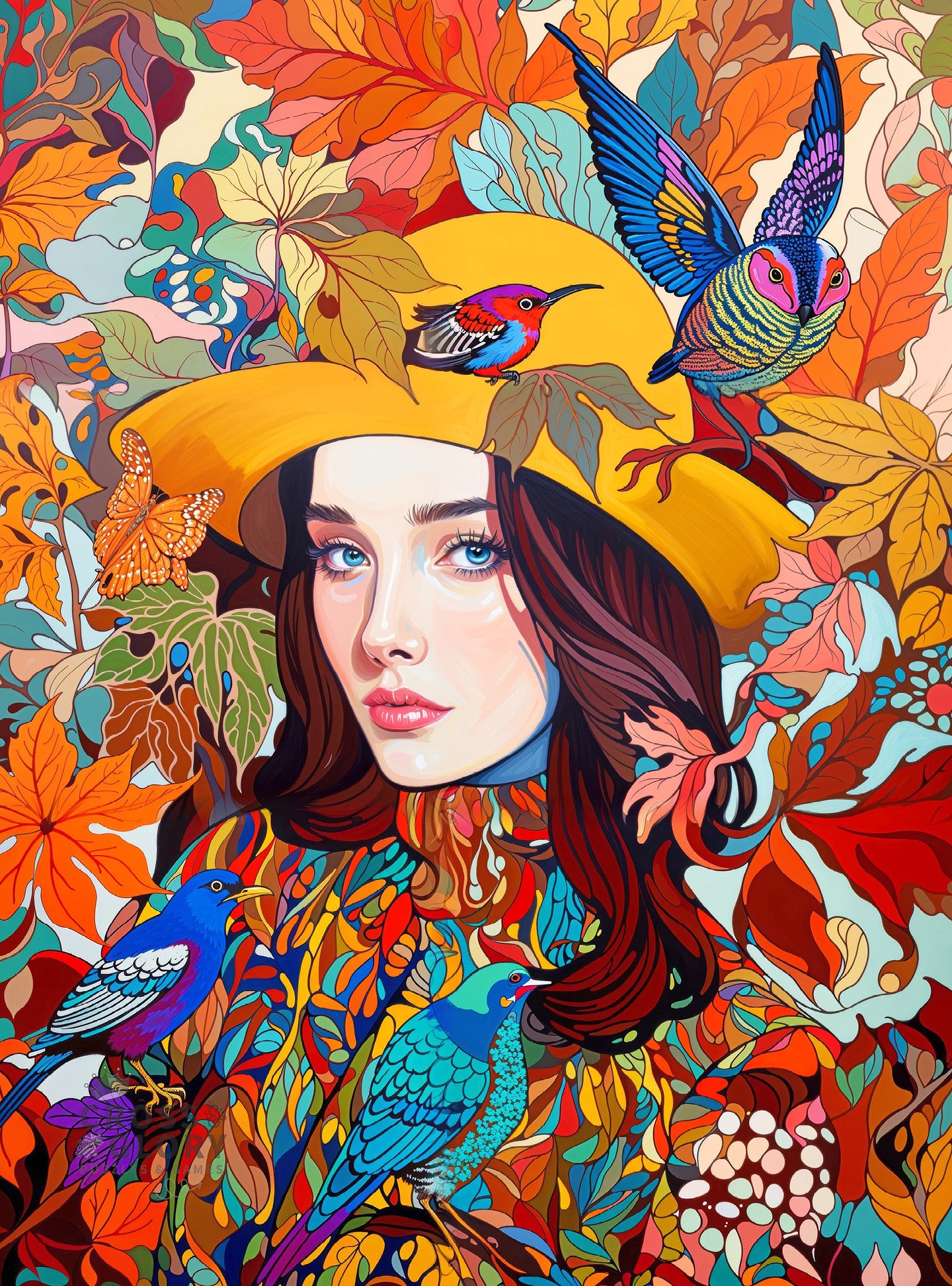 Wings and Whispers of Autumn' - 1000 Piece Jigsaw Puzzle