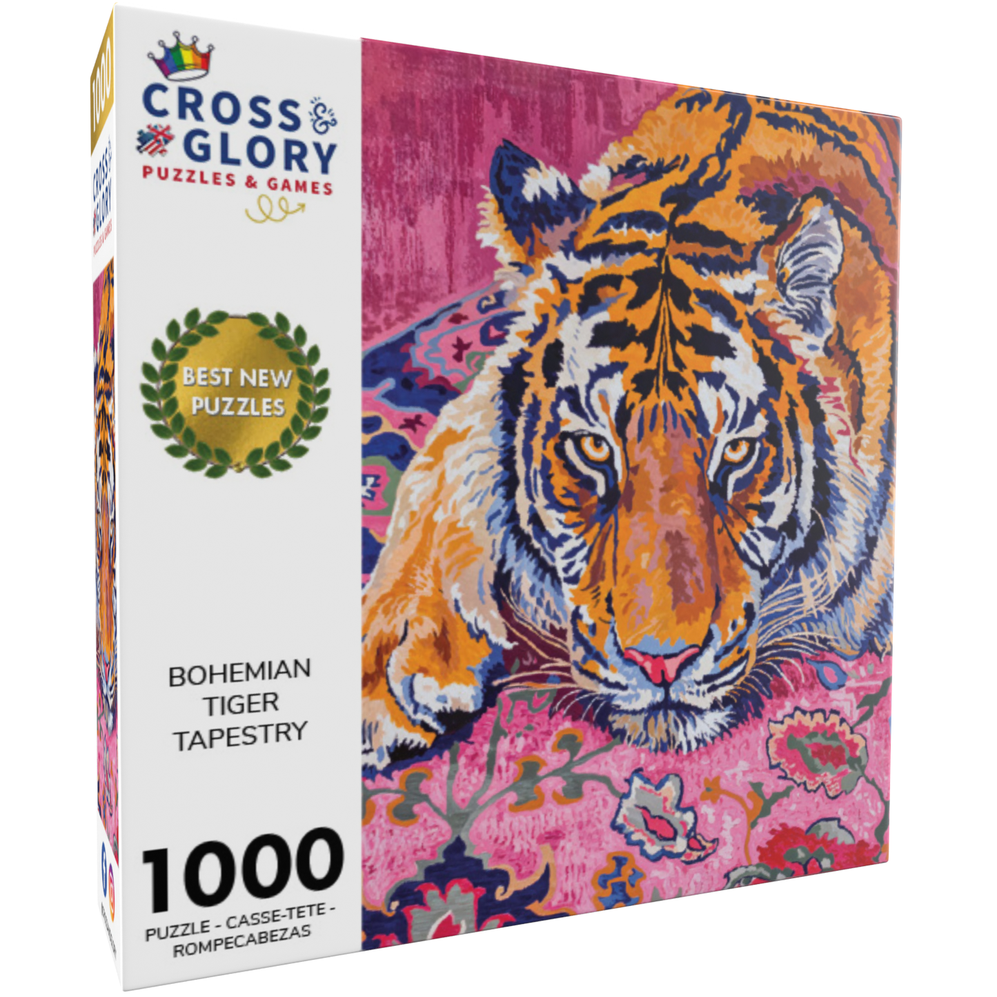 Bohemian Tiger Tapestry - 1000 Piece Jigsaw Puzzle