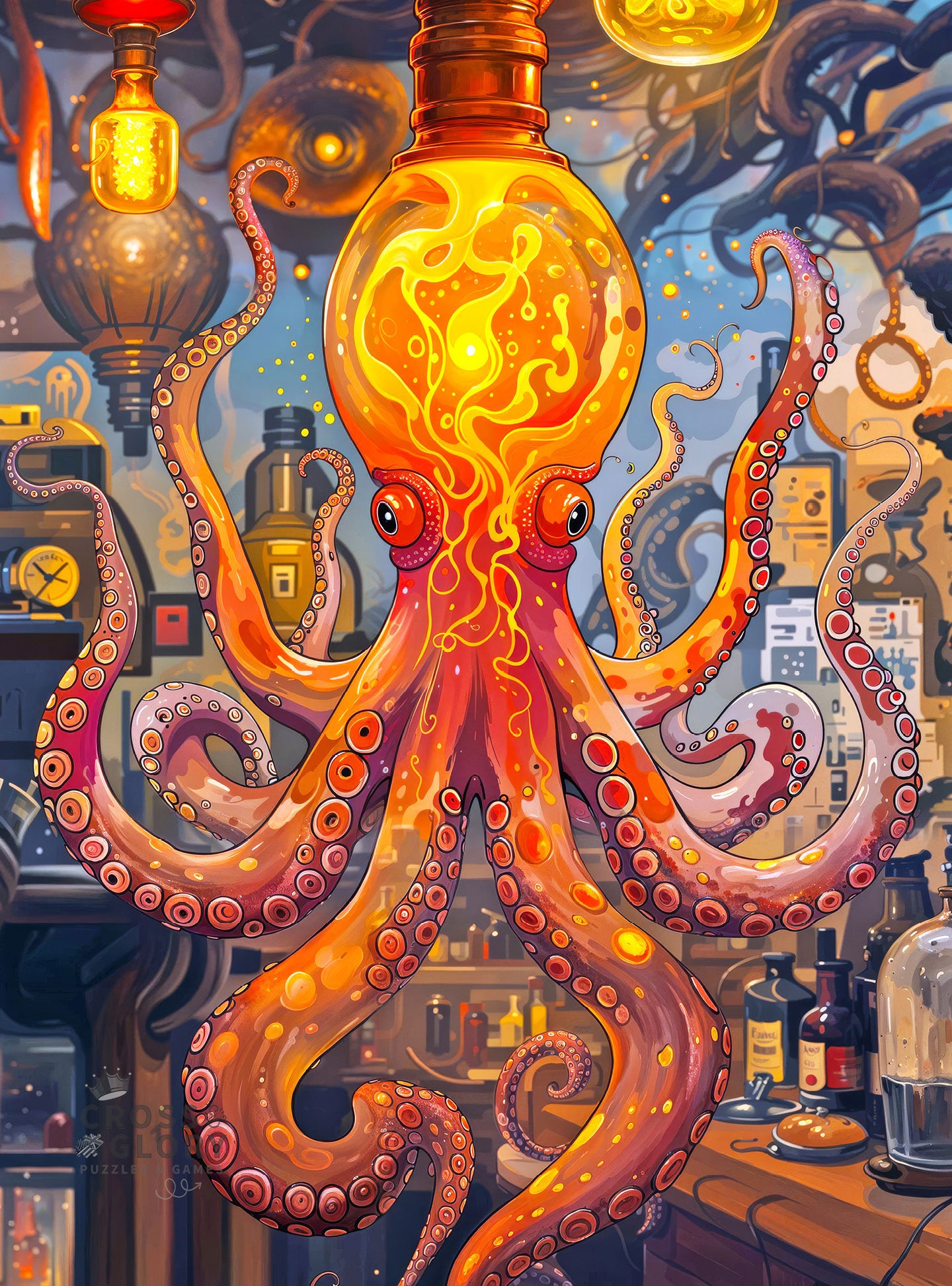 Octopus Alchemy: The Lava Experiment - 1000 Piece Jigsaw Puzzle