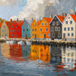 Fjord Facades: Norway's Water's Edge - 1000 Piece Jigsaw Puzzle