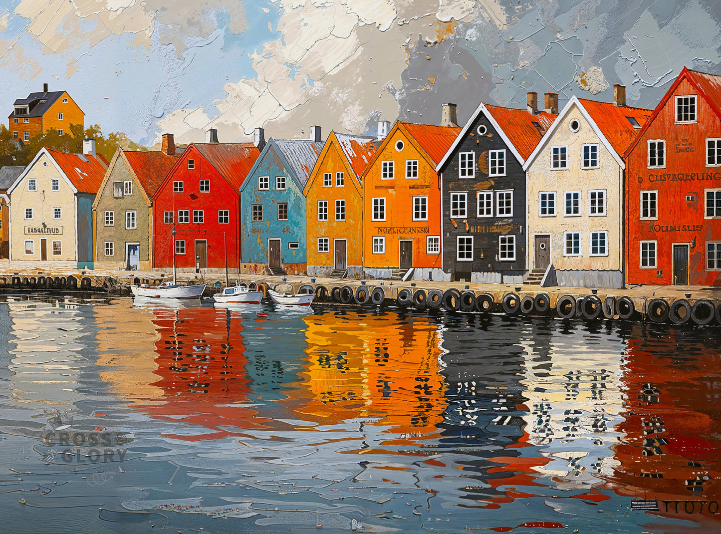 Fjord Facades: Norway's Water's Edge - 1000 Piece Jigsaw Puzzle