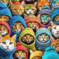 Whiskered World: A Kitty Kaleidoscope - 1000 Piece Jigsaw Puzzle
