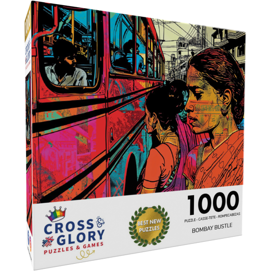 Bombay Bustle: Vibrant Mumbai City Life - 1000 Piece Jigsaw Puzzle