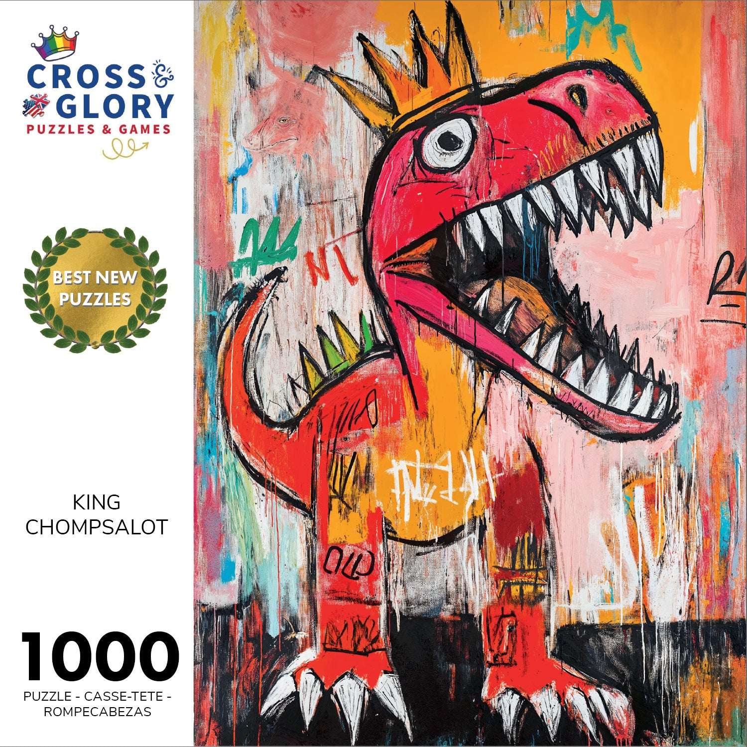 Dinosaur Puzzle – King Chompsalot – 1000 Piece Jigsaw Puzzle