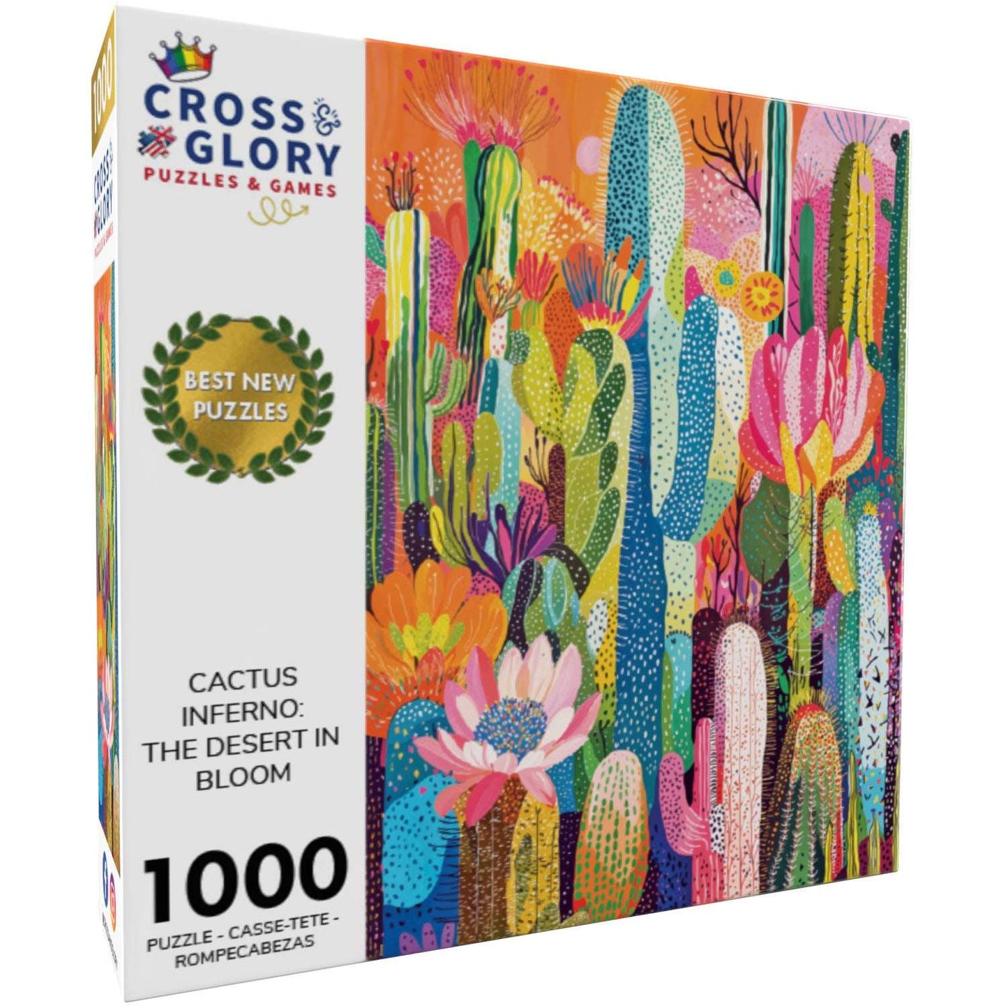 Garden Puzzle – Cactus Inferno: The Desert in Bloom – 1000 Piece Jigsaw Puzzle