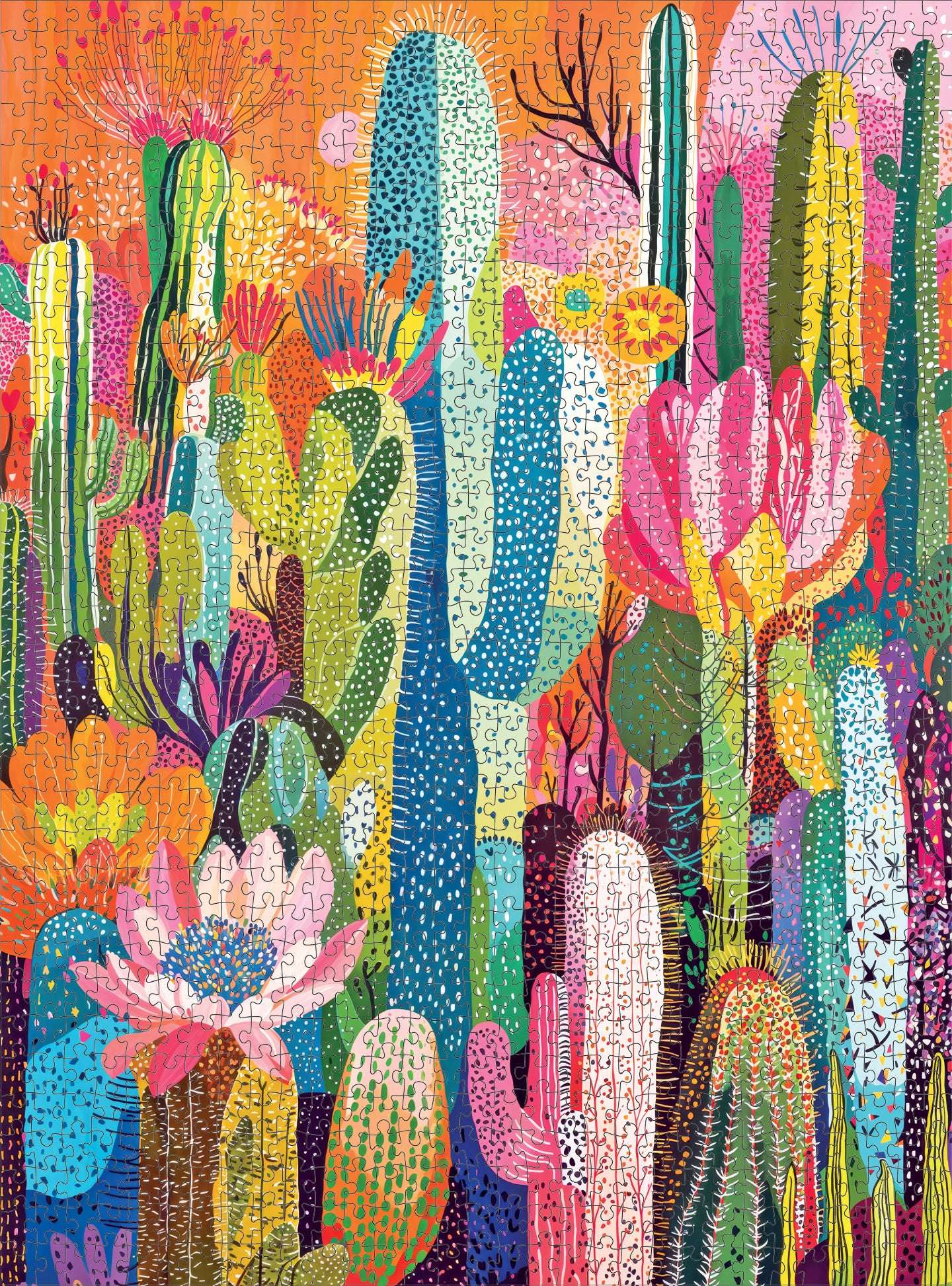 Garden Puzzle – Cactus Inferno: The Desert in Bloom – 1000 Piece Jigsaw Puzzle
