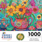 Tea Puzzle – The Colorful Teapot Garden – 1000 Piece Jigsaw Puzzle