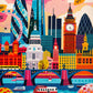 London Jigsaw Puzzle – Colorful London – 1000 Piece Jigsaw Puzzle