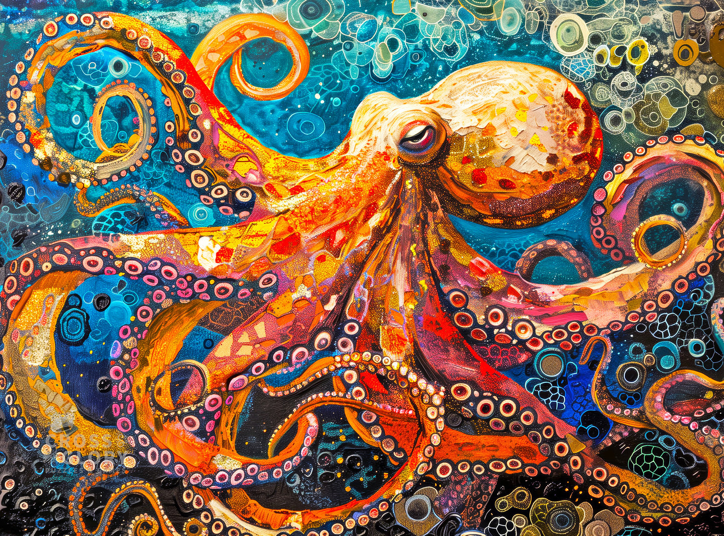 The Great Blue Octopus Enigma - 1000 Piece Jigsaw Puzzle