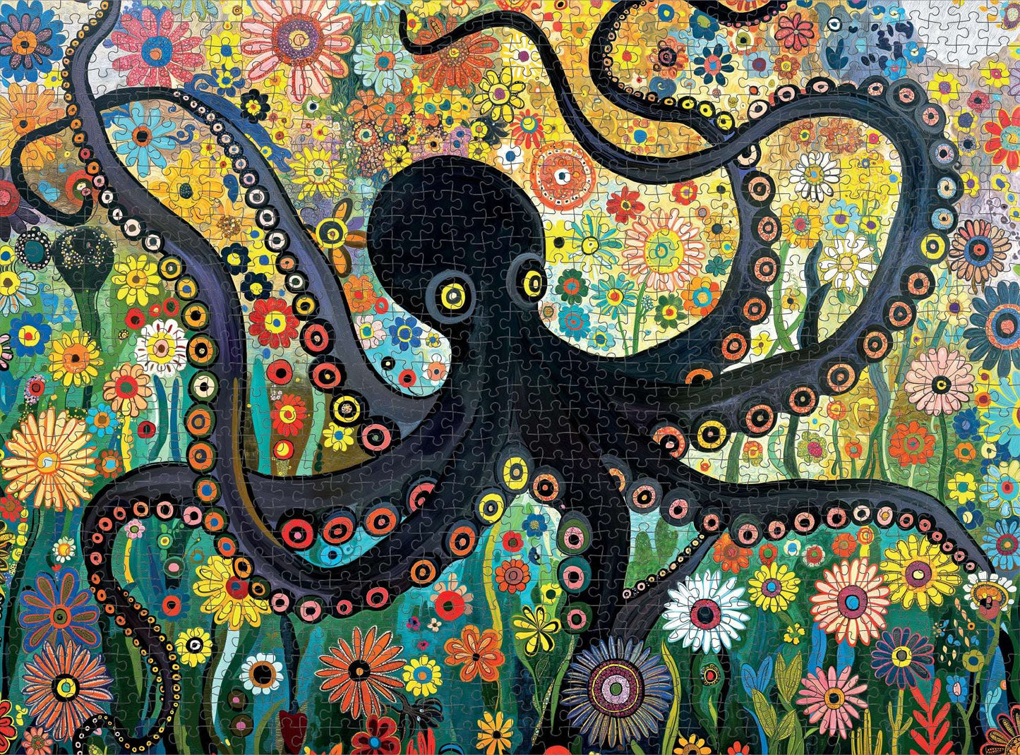 Octopus Puzzle – The Octopus Who Grew Flowers – 1000 Piece Jigsaw Puzzle