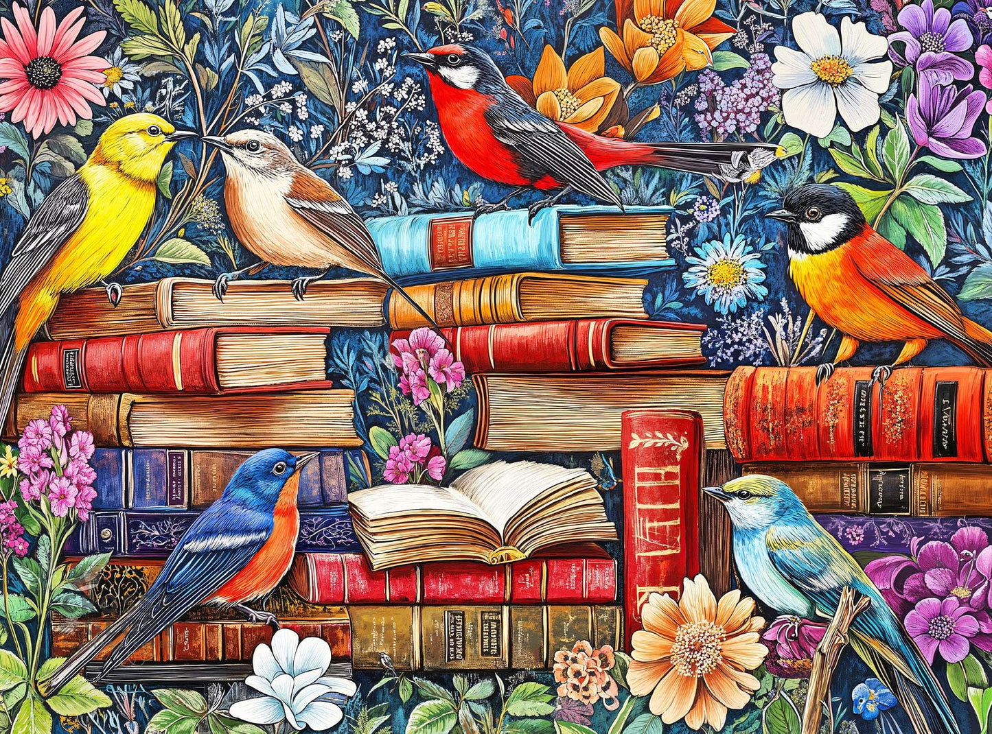 Bird Puzzle – The Aviary Bloom Chronicles – 1000 Piece Jigsaw Puzzle