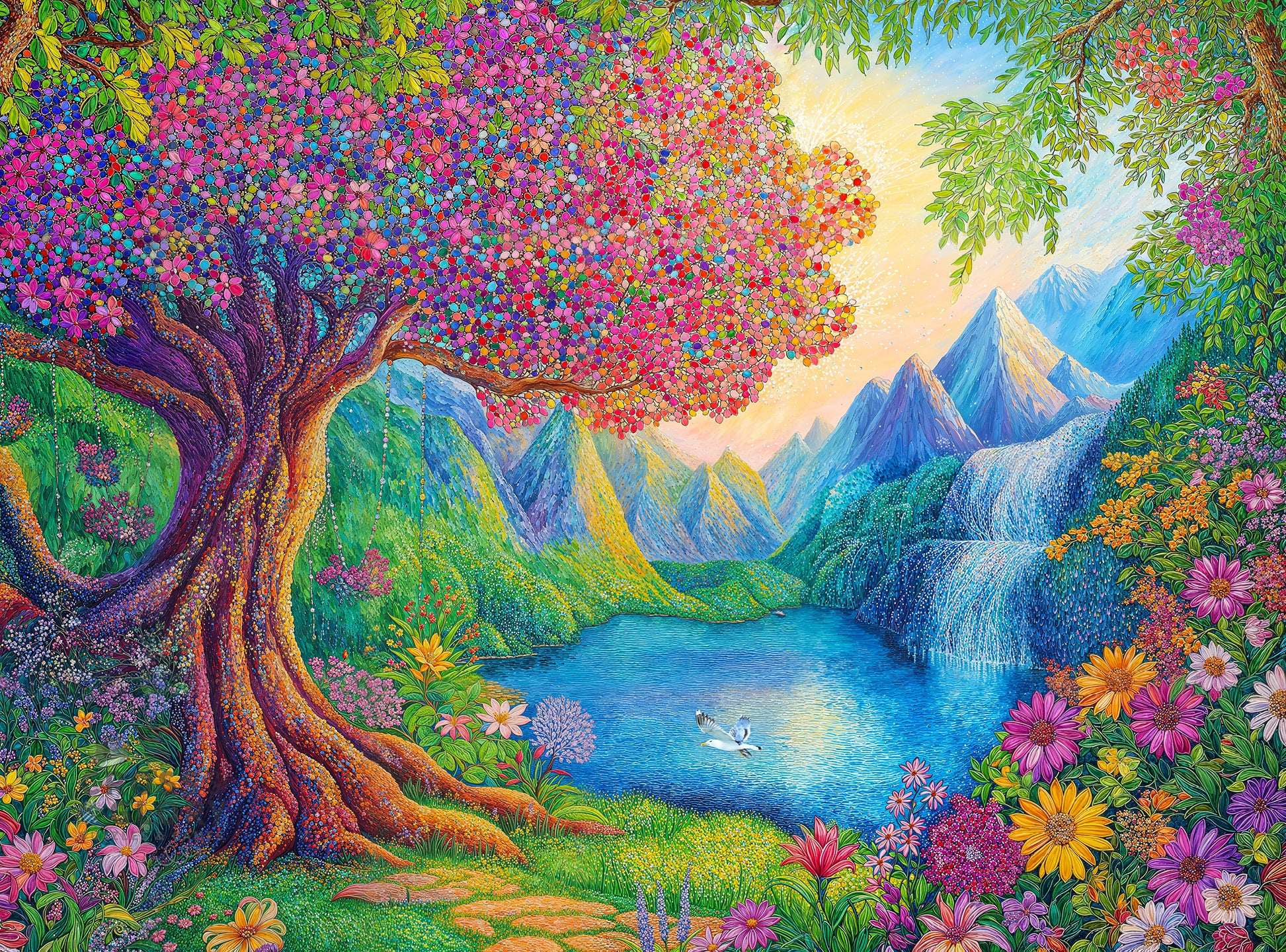 Fantasy Puzzle – The Enchanted Garden Escape – 1000 Piece Jigsaw Puzzle
