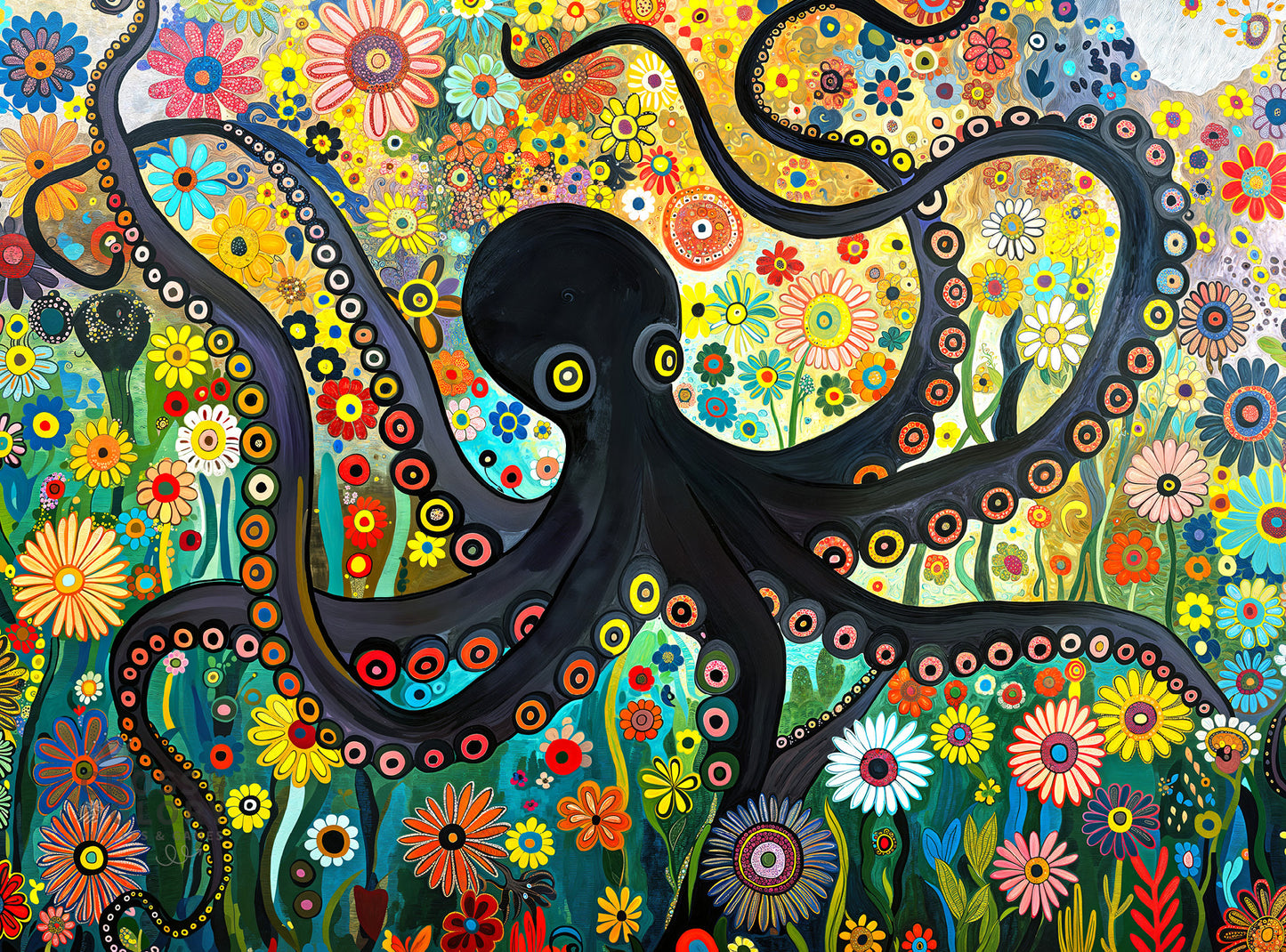 The Octopus Who Grew Flowers - 1000 Piece Jigsaw Puzzle