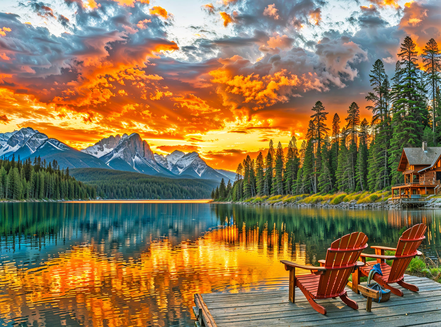 Dockside Reflections - 1000 Piece Jigsaw Puzzle