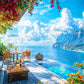 Patio by The Sea - 1000 Piece Jigsaw Puzzle