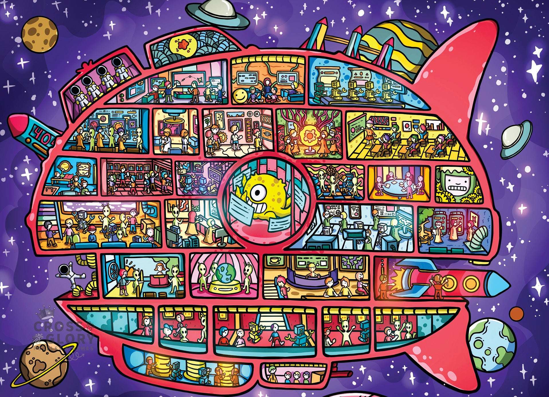 City Jigsaw Puzzle – Galactic Voyage – 1000 Piece Jigsaw Puzzle