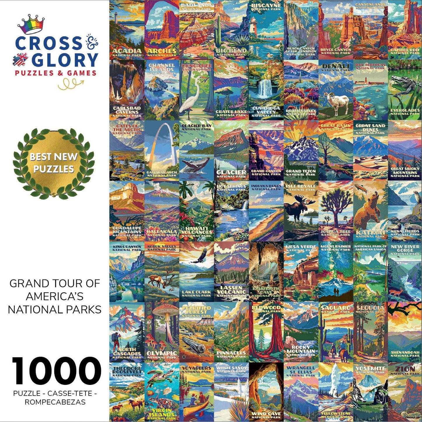 Bird Puzzle – Grand Tour of America's National Parks – 1000 Piece Jigsaw Puzzle