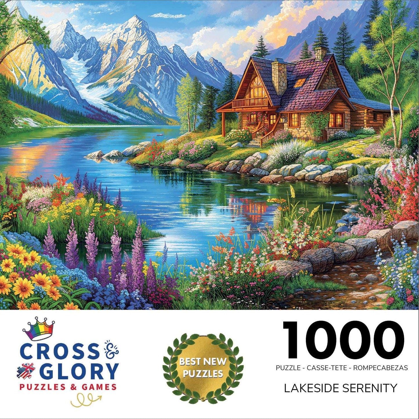 Lake Puzzle – Lakeside Serenity – 1000 Piece Jigsaw Puzzle