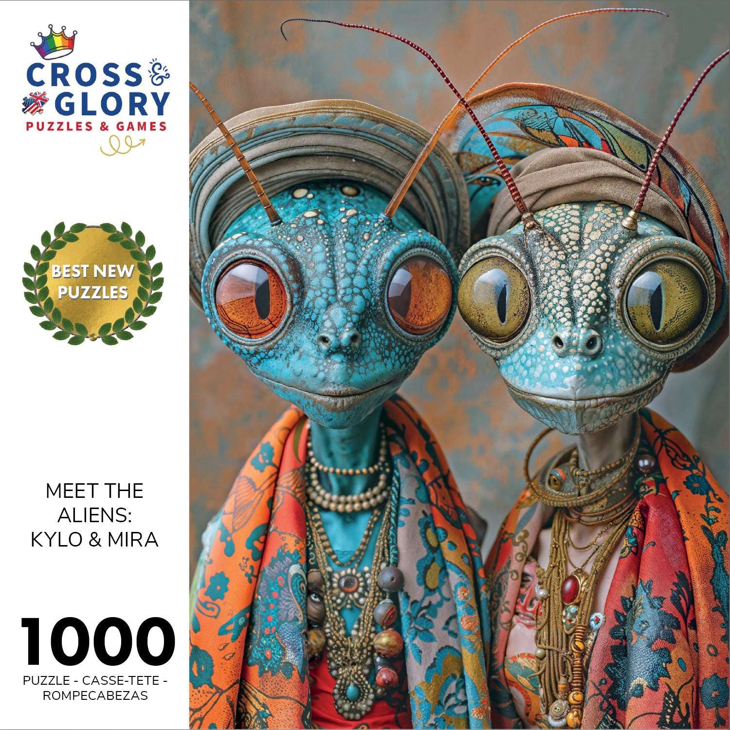 Alien Puzzle – Meet The Aliens: Kylo and Mira – 1000 Piece Jigsaw Puzzle
