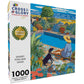 Succulent Puzzle – Desert Poolside Oasis – 1000 Piece Jigsaw Puzzle