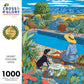 Succulent Puzzle – Desert Poolside Oasis – 1000 Piece Jigsaw Puzzle