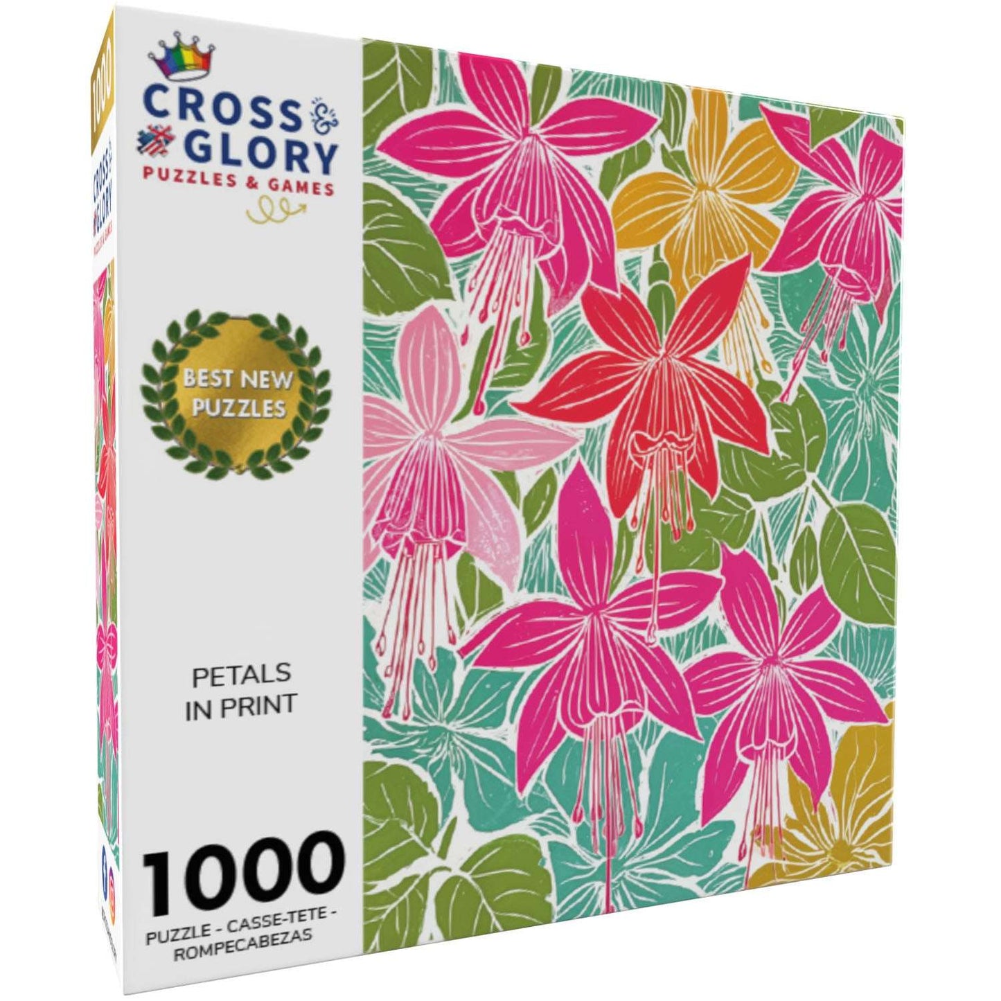 Garden Puzzle – Petals in Print – 1000 Piece Jigsaw Puzzle
