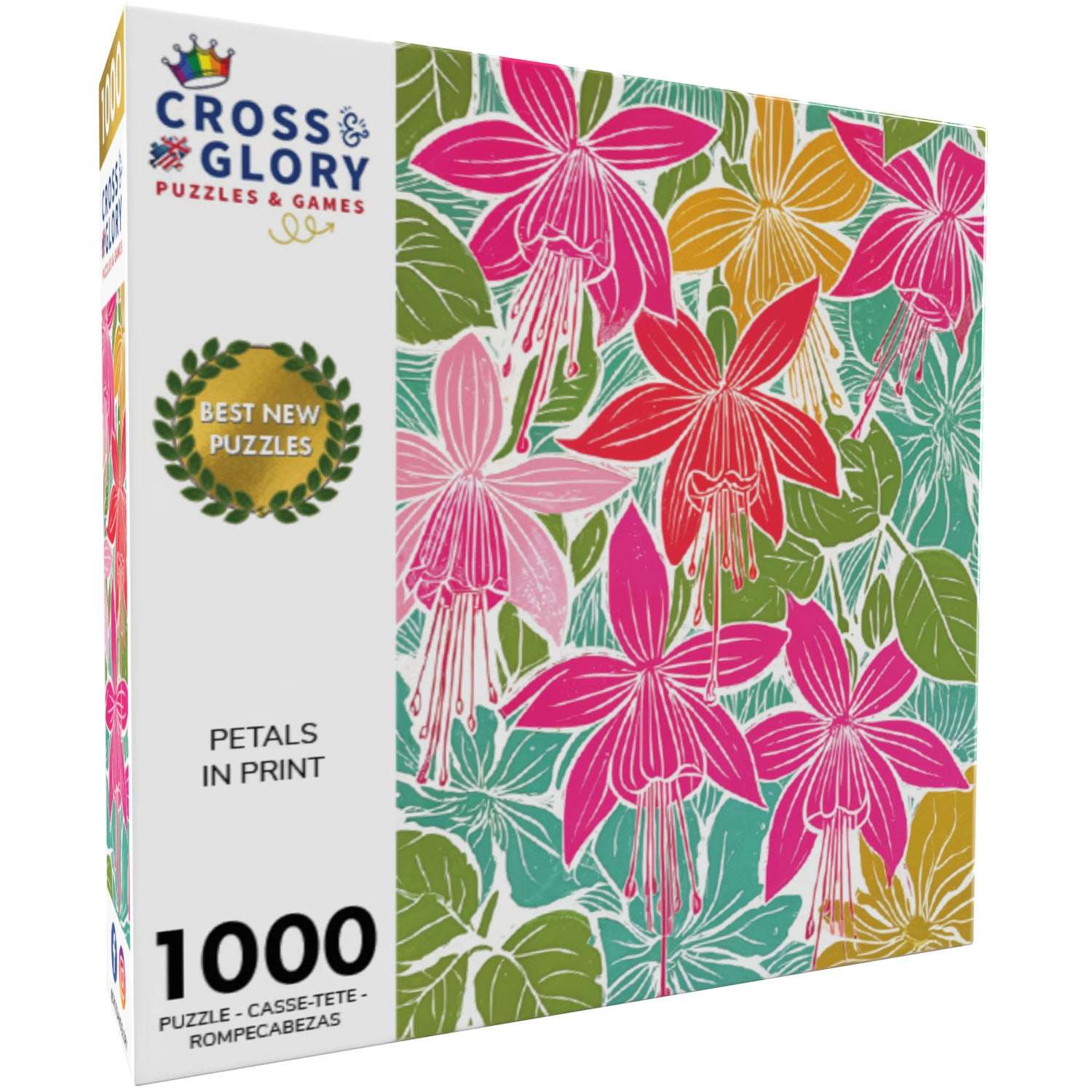 Garden Puzzle – Petals in Print – 1000 Piece Jigsaw Puzzle