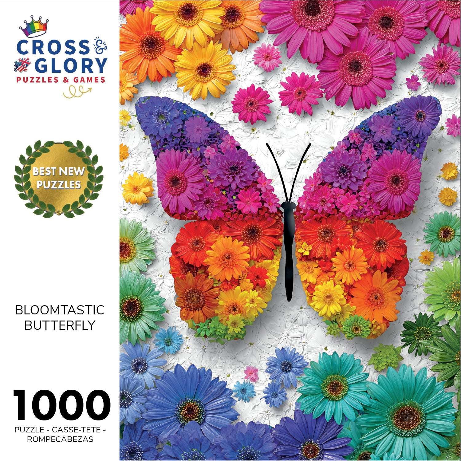 Butterfly Puzzle – Bloomtastic Butterfly – 1000 Piece Jigsaw Puzzle