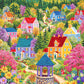 Art Puzzle – Sunshine at Wishing Well Lane – 1000 Piece Jigsaw Puzzle