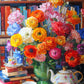 Ranunculus Rendezvous - 1000 Piece Jigsaw Puzzle