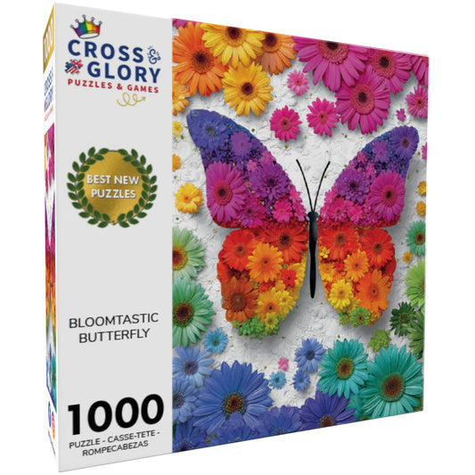 Bloomtastic Butterfly - 1000 Piece Jigsaw Puzzle
