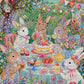 Easter Puzzle – The Easter Garden Party – 1000 Piece Jigsaw Puzzle showing the assembled puzzle pieces