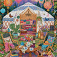 Travel Puzzle – The Glamping Getaway – 1000 Piece Jigsaw Puzzle showing the assembled puzzle pieces