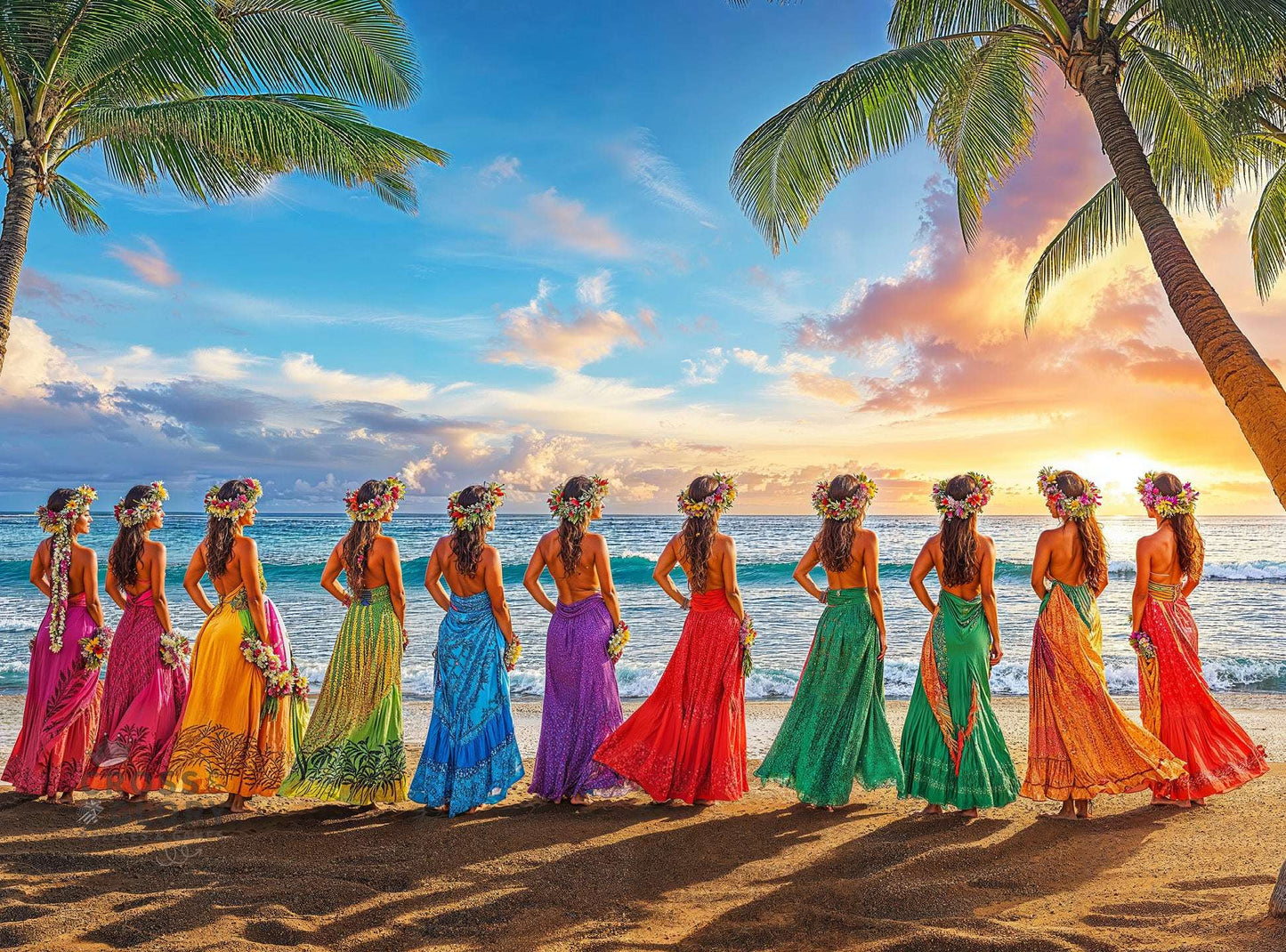 Waikiki Jigsaw Puzzle – Aloha Harmony: Colors of The Pacific – 1000 Piece Jigsaw Puzzle