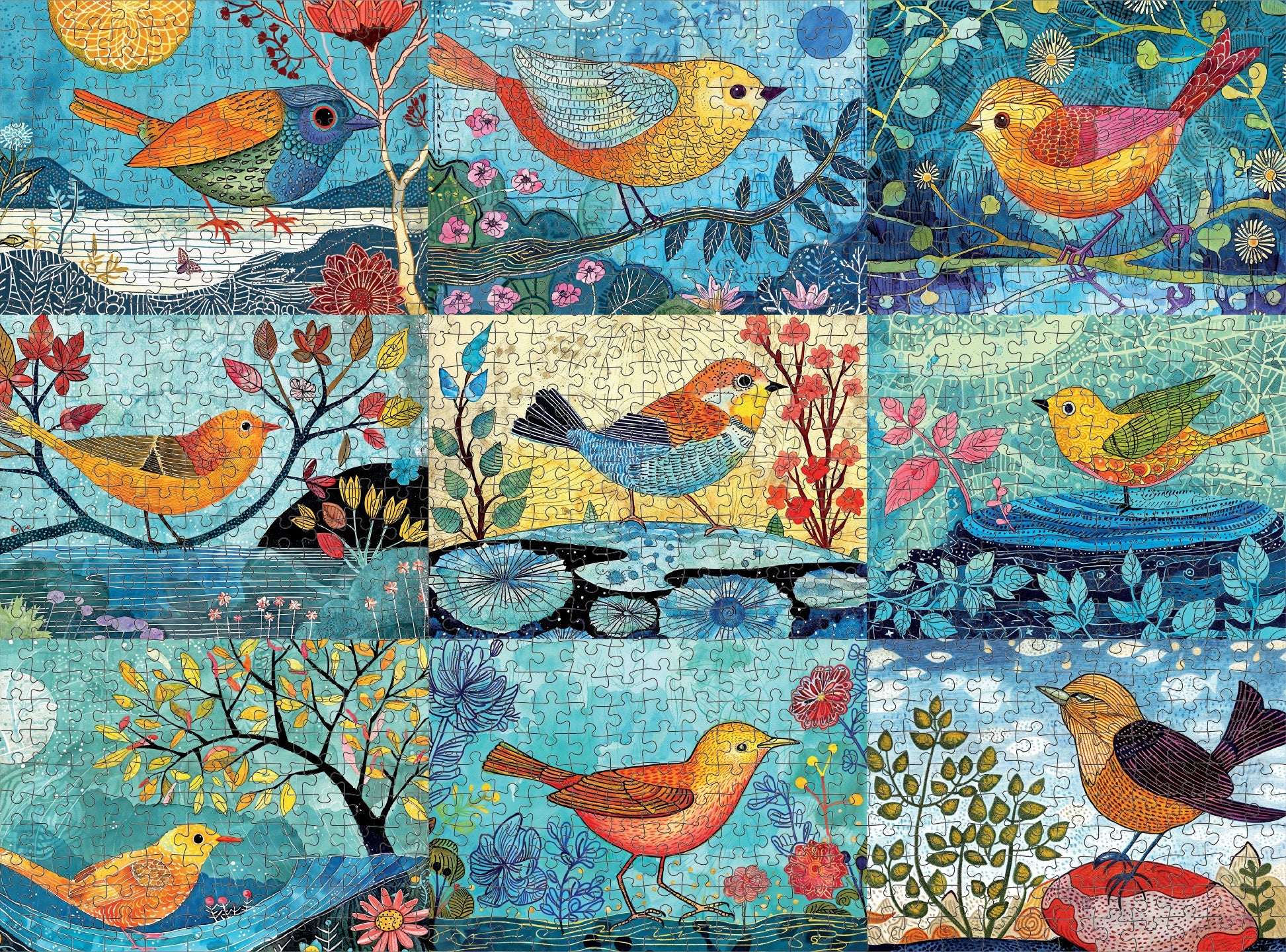 Bird Puzzle – Birds of a Feather – 1000 Piece Jigsaw Puzzle