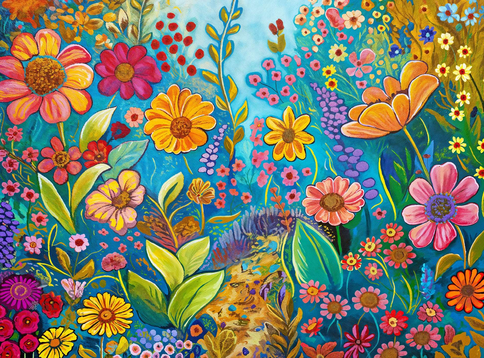 Garden Puzzle – The Color Garden, No. 5 – 1000 Piece Jigsaw Puzzle
